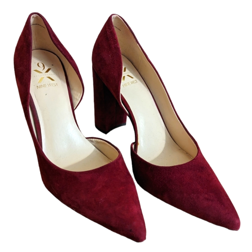 Nine West Burgundy Heels
